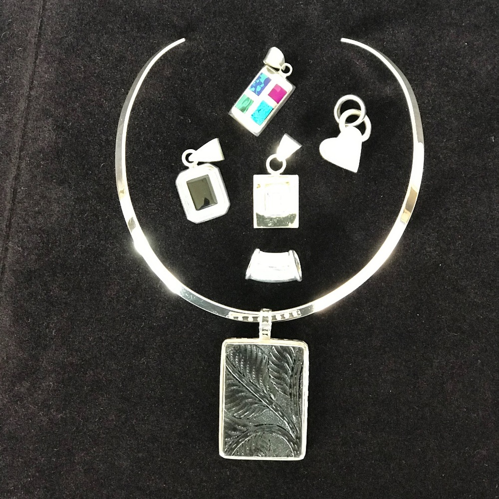 SILPADA SILVER CHOKER & PENDANTS ~ IT'S A BUNDLE